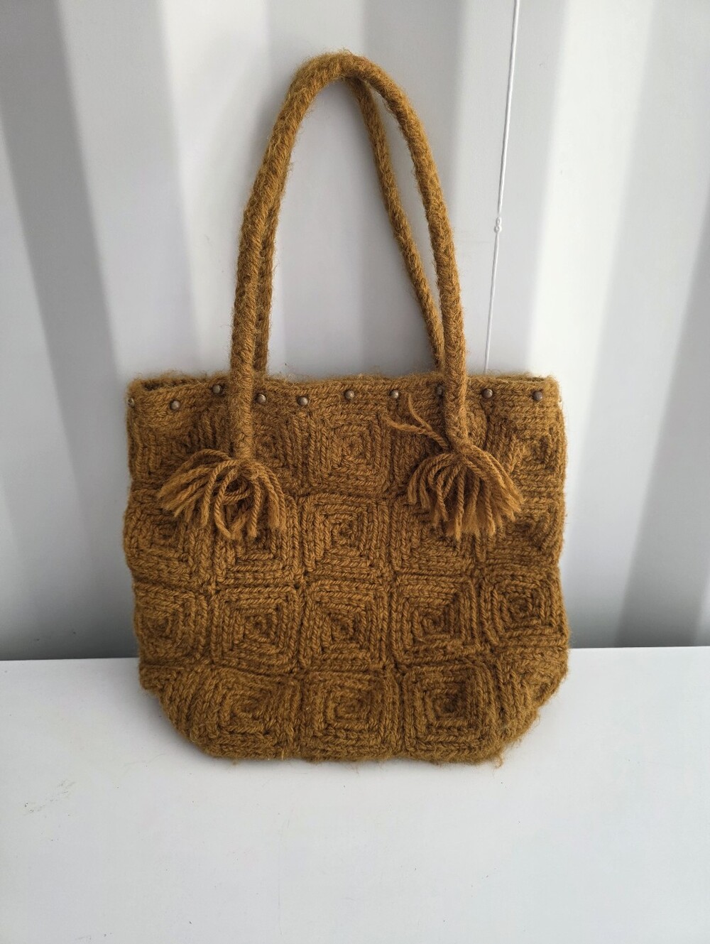 Vintage Granny Square Handbag